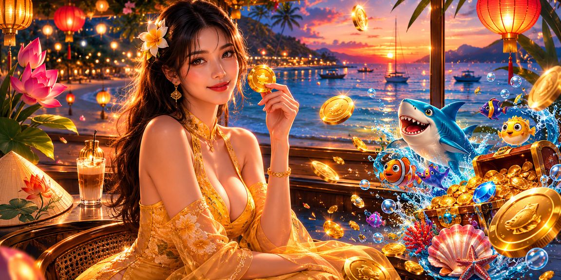 Người dùng thư giãn tại Côn Đảo với cà phê và game casino trực tuyến